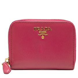 Porta-moedas Prada Vitello Move Rosa