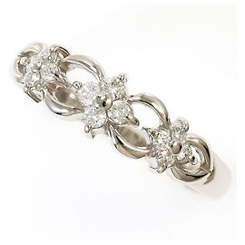 Autre Marque Anel aliança de platina com diamante