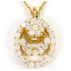 Autre Marque Collana in oro giallo 18K con diamante