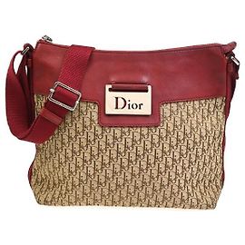 Christian Dior Vintage Street Chic Messenger Diorissimo Canvas and Leather Medium