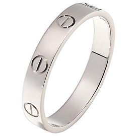 Anillo Cartier Love Oro Blanco 750/18K Talla 59 clásico Unisex 2024 Full Set con caja