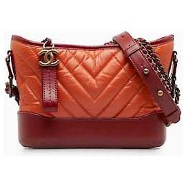 CHANEL Borsa Gabrielle vitello arancione