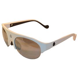 Óculos de sol Moncler Quattromila brancos ML0050