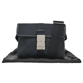Gucci Buckle Waist GG Canvas and leather Small