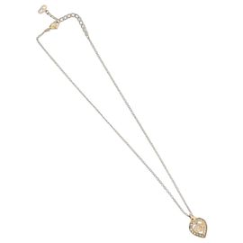 Christian Dior Logo Herz-Anhänger aus Metall