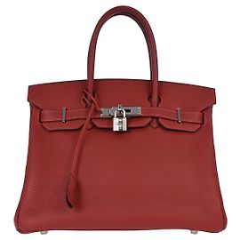 Hermès Hermes Birkin Red Togo avec Palladium Hardware 30