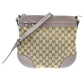 Gucci Mayfair Messenger GG Canvas and Leather