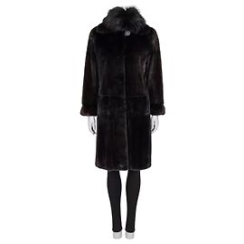 Autre Marque Amato Black Mantel Straight Cut IT 40 S
