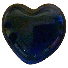 Baccarat Blaues Kristallherz Briefbeschwerer