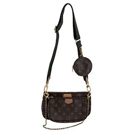 Louis Vuitton Sac bandoulière Multi Pochette Accessoire en toile Monogram Green