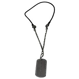 Collar Dog Tag Dolce & Gabbana con Cristales