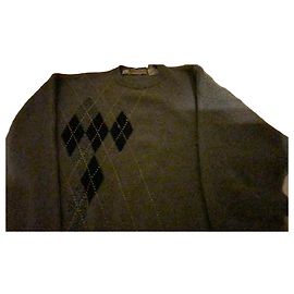 Maglione Gucci in cashmere grigio a rombi