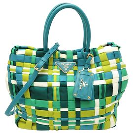 Prada Women's Tote Bag BN1653 in Multi-color Nylon