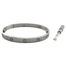Bracciale Cartier Love in oro bianco 18K