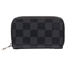 Louis Vuitton Black Damier Graphite Zippy Coin Pouch
