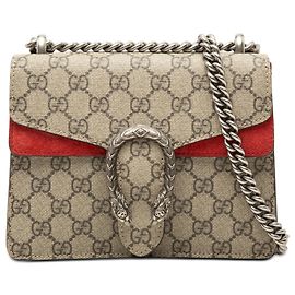 Gucci Beige Small GG Supreme Dionysus Crossbody
