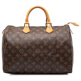 Louis Vuitton Brown Monogram Speedy 35