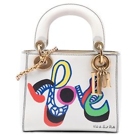 Dior White DiorAmour Niki De Saint Phalle Mini Calfskin Love Lady Dior