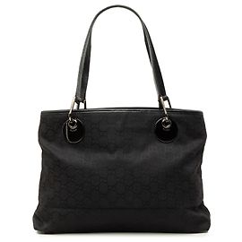 Borsa Tote Gucci Medium GG Canvas Eclipse Nera