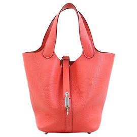 Hermès Pink Clemence Picotin Lock 18