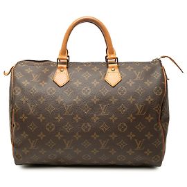 Louis Vuitton Brown Monogram Speedy 35