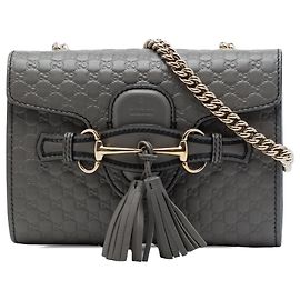 Gucci Mini Microguccissima Emily Crossbody Gris
