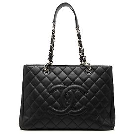 Chanel Black Caviar Grand Shopping Tote