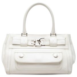 Autre Marque Dior Flight Handtasche aus weißem Kalbsleder