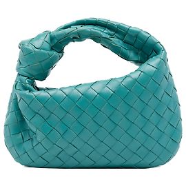 Bottega Veneta Mini Jodie em Nappa Intrecciato Azul