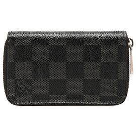 Louis Vuitton Black Damier Graphite Zippy Coin Pouch