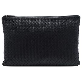 Clutch Bottega Veneta in Nappa Intrecciato nero