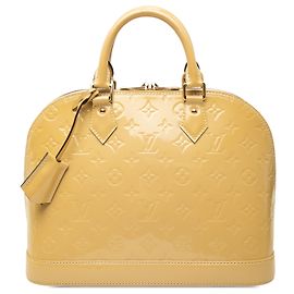 Louis Vuitton Beige Monogram Vernis Alma PM