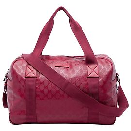 Sac Duffle Gucci Rouge Large GG Imprimé