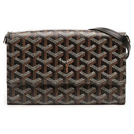 Goyardine Varenne Continental Wallet mit Riemen Schwarz