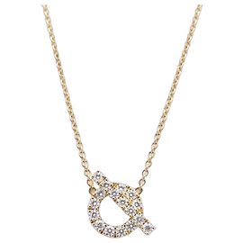 Hermès Colar Hermes Finesse em ouro rosa 18K e diamantes