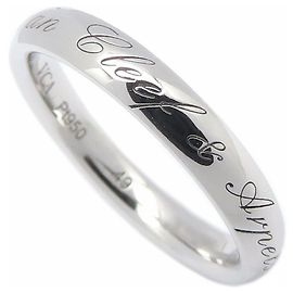 Van Cleef & Arpels Platinum 950 Tulle Band Ring