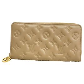 Carteira Zippy Louis Vuitton Monogram Embossed