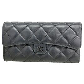 Chanel Matelassé Lambskin Long Wallet
