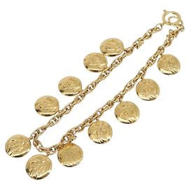 Chanel Vintage Diamond Coco Mademoiselle Long Metal