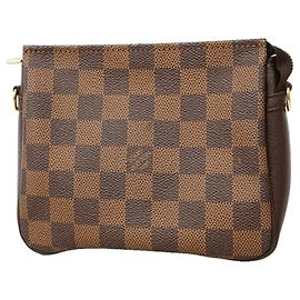 Louis Vuitton Damier Trousse Makeup Bag/Pouch N51982 Ebene