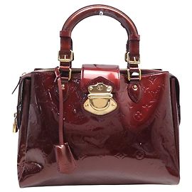 LOUIS VUITTON MELROSE AVENUE M91390 HANDTASCHE AUS MONOGRAM VERNIS LEDER BAG