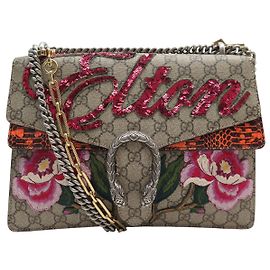 NOVO GUCCI DIONYSUS ELTON M 471212 BOLSA SUPREME CANVAS COURO EXÓTICO