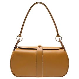Hermès NEW HERMES RUGBY PM HANDBAG IN CAMEL SMOOTH LEATHER SHOULDER BAG