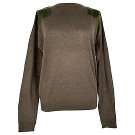 Zadig & Voltaire Kansas Patch Pullover aus braunem Kaschmir