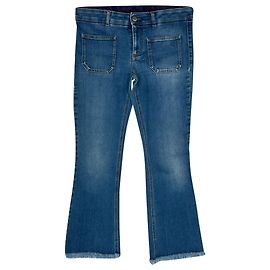 Stella Mc Cartney  Stella Mccartney Flared Jeans in Blue Cotton