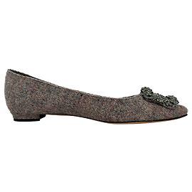 Bailarinas Hangisi Tweed de Manolo Blahnik en lana multicolor