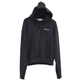 Off White Sweat à capuche Off-White Caravaggio Crowning Over en coton noir