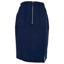 Altuzarra Midirock aus Wolle in Navy Blue
