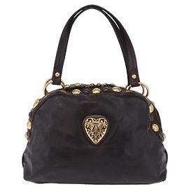 Gucci Babouska Heart Dome Satchel Leather Medium