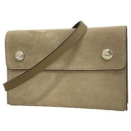 Hermès Bolsa de Ombro Hermes Nap To Go Grizzly em Etoupe Gray